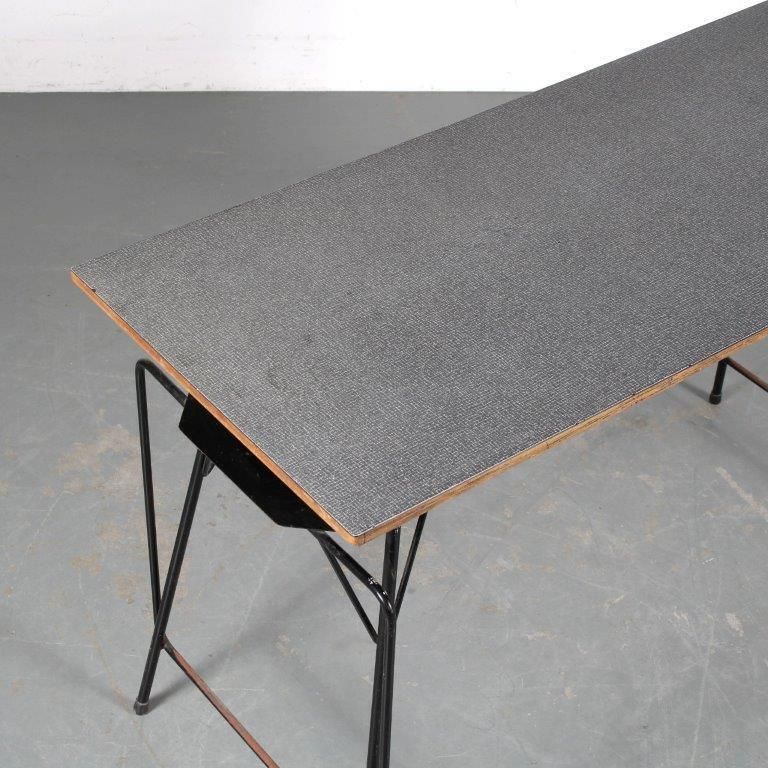 Furniture 1950s Willy Van Der Meeren Teacher’s Desk For Tubax, Belgium photo