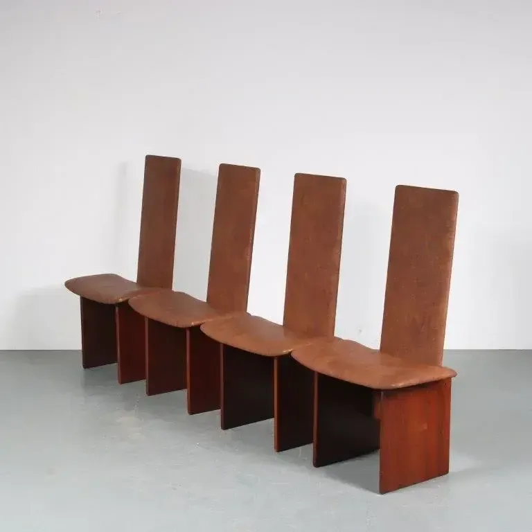 Kazuki” Dining Chairs By Kazuhide Takahama For Gavina, Italy 1980 photo furniture