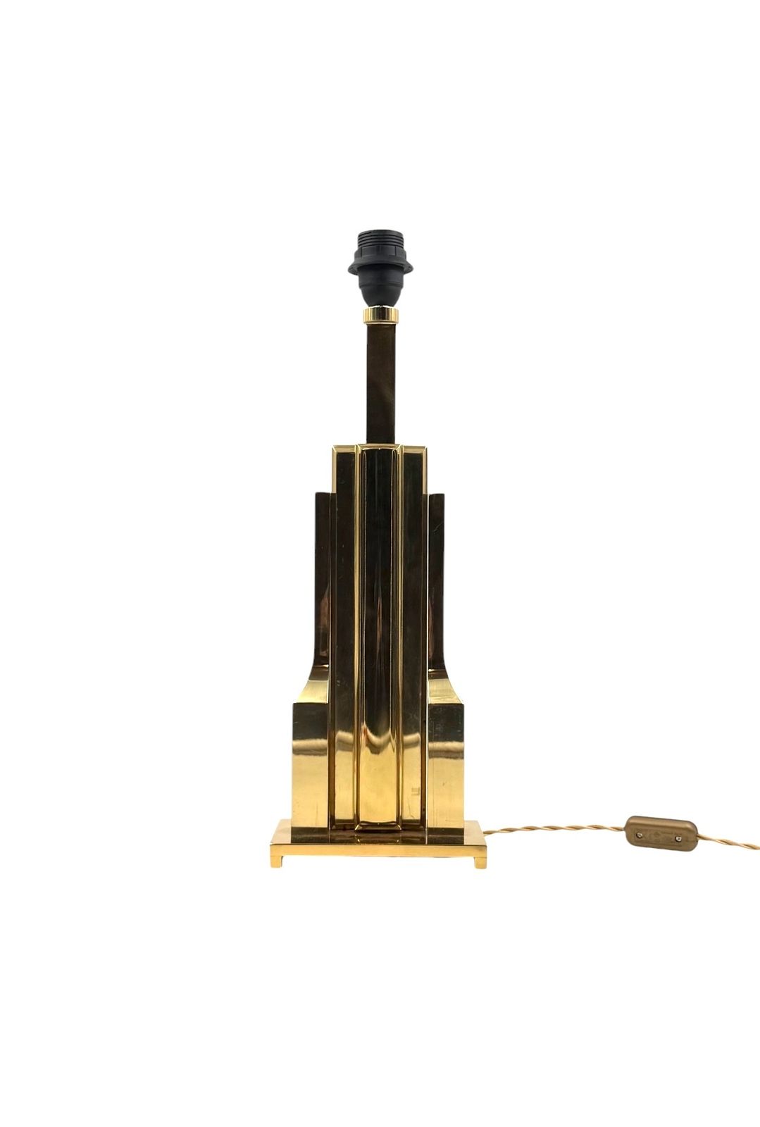 Luciano Frigerio, Hollywood Regency Mod. Tartaro Table Lamp Base, Italy 1970 photo vinterior