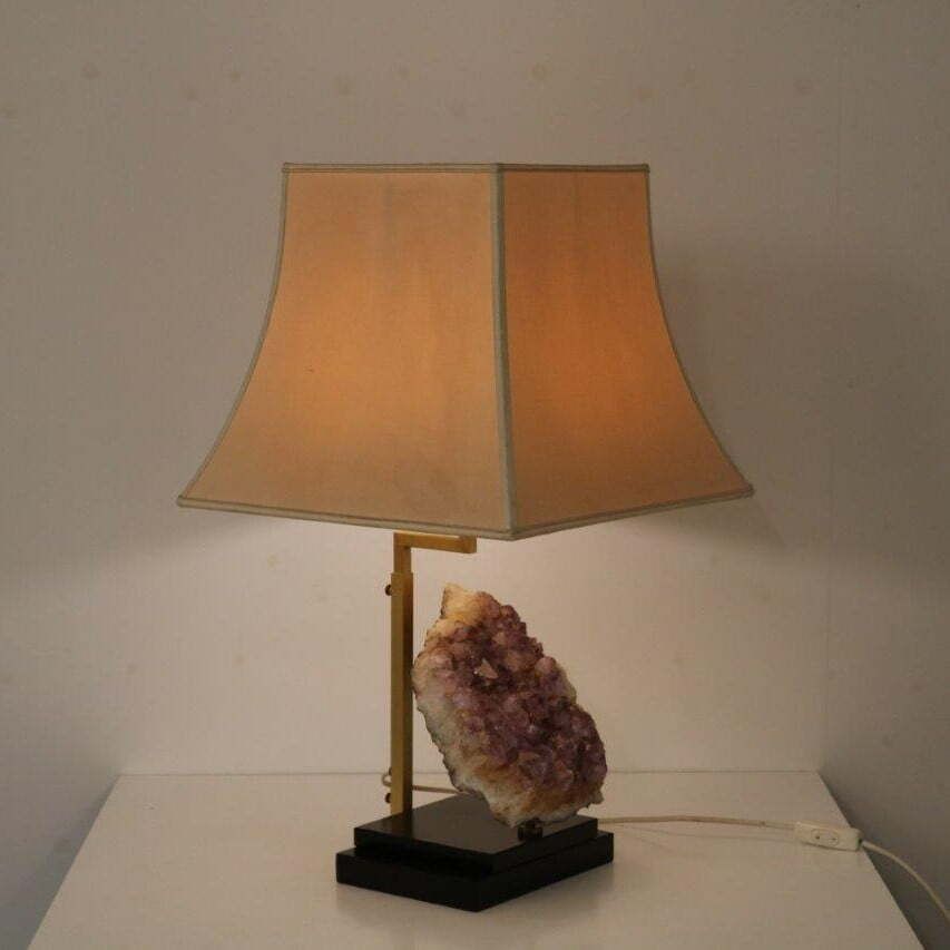 Amethyst Table Lamp In The Style Of Willy Daro, Belgium 1970 photo 1220.0