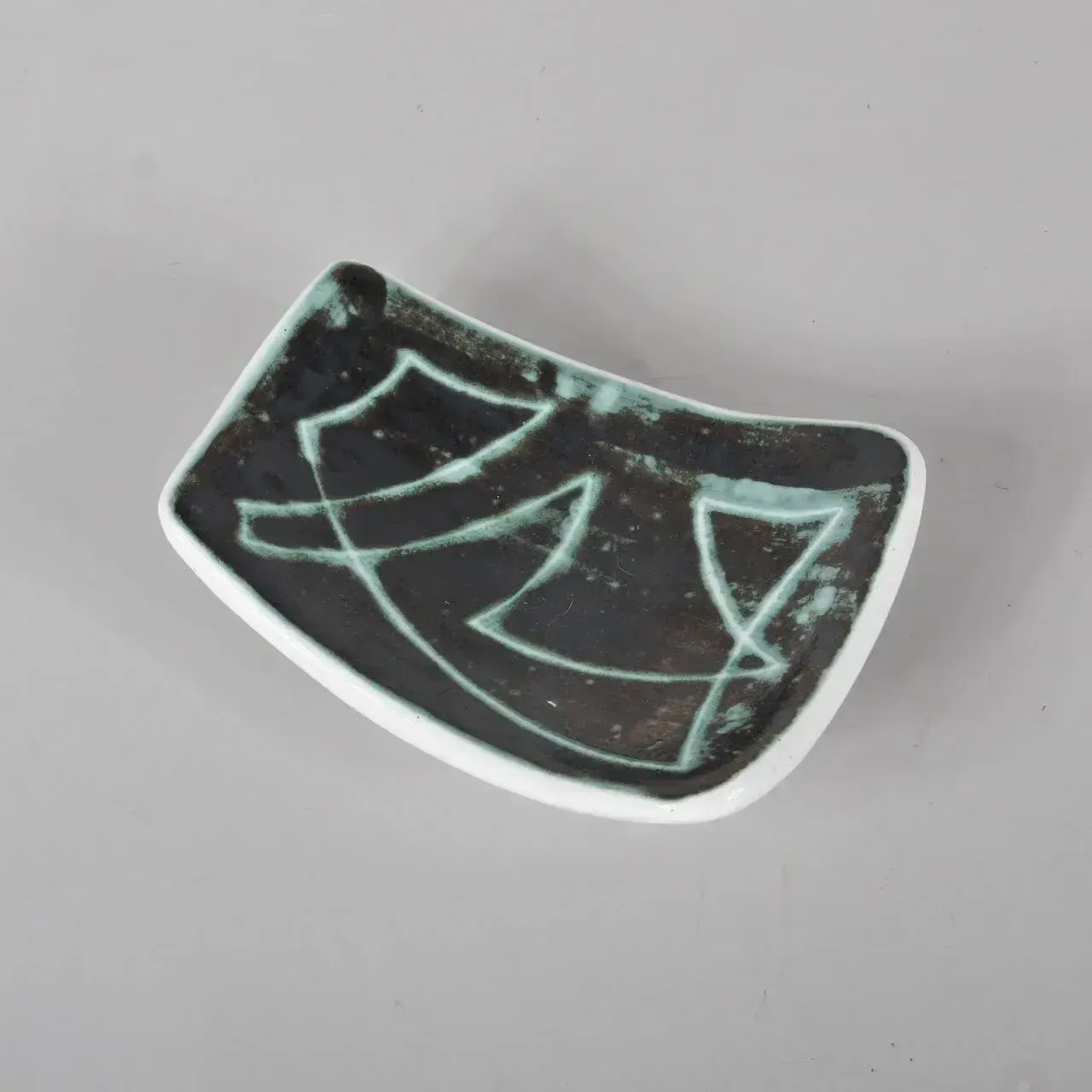 1960s Ceramic Dish In The Manner Of Georges Jouve, France photo 196.0