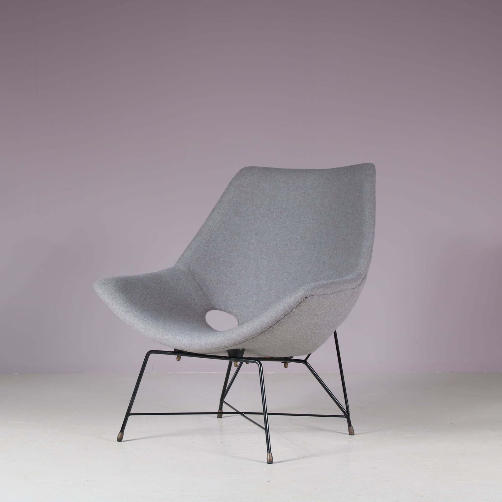 “Kosmos” Lounge Chair By Augusto Bozzi For Saporiti, Italy 1950