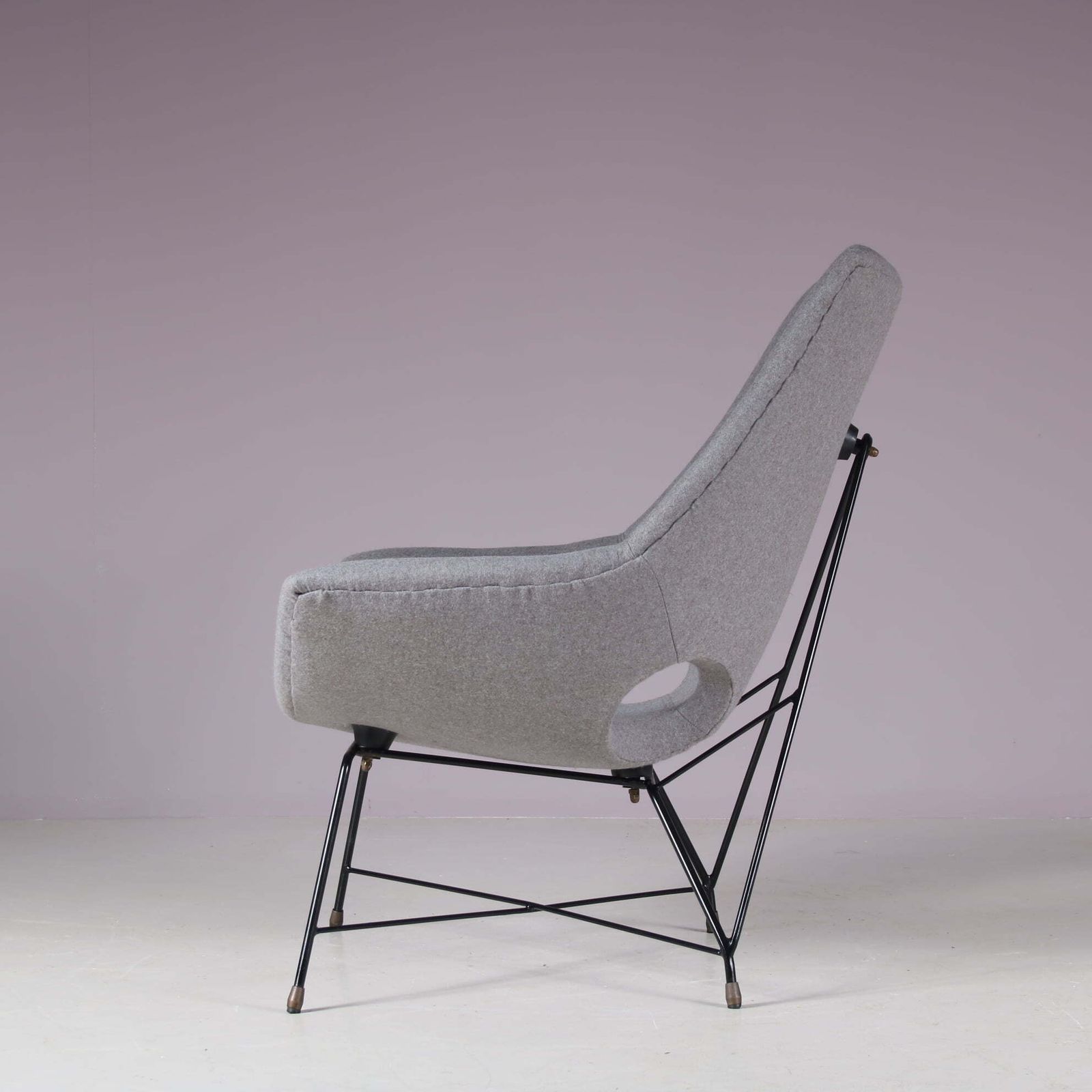“Kosmos” Lounge Chair By Augusto Bozzi For Saporiti, Italy 1950 photo vintage