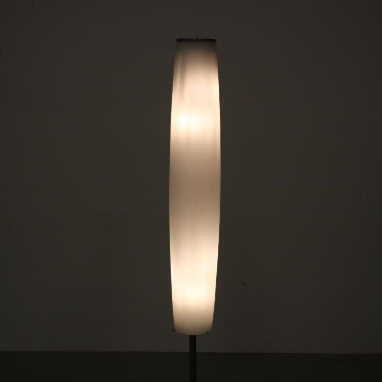 2000s Floor Lamp With Milk Glass Shade From The Netherlands photo furniture