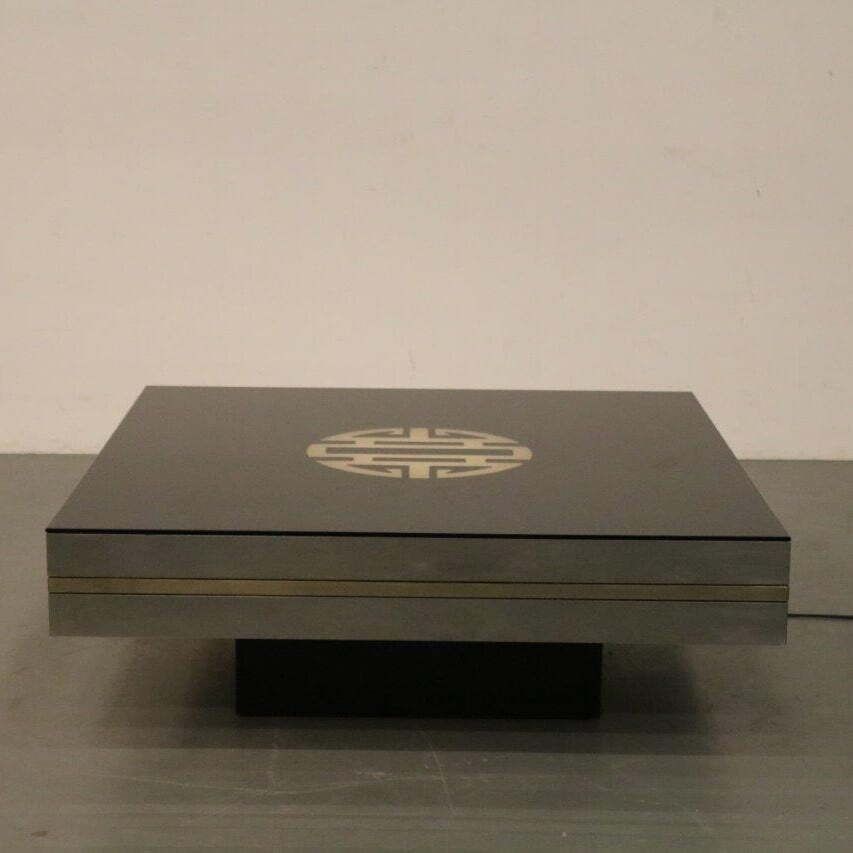 Square Uplighter Coffee Table In The Style Of Maria Sabot, Belgium 1970 photo buy