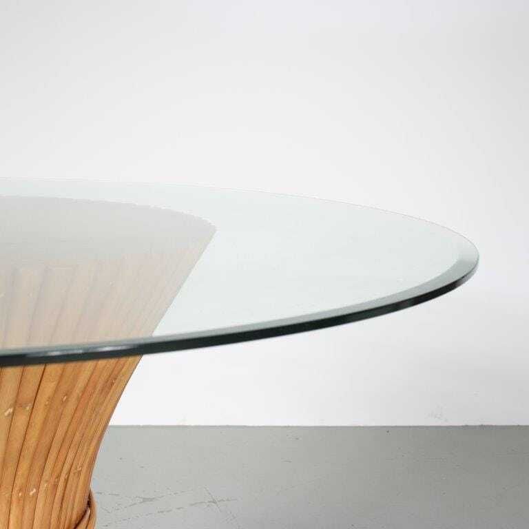 1970s Bamboo Dining Table By Mcguire USA photo for sale