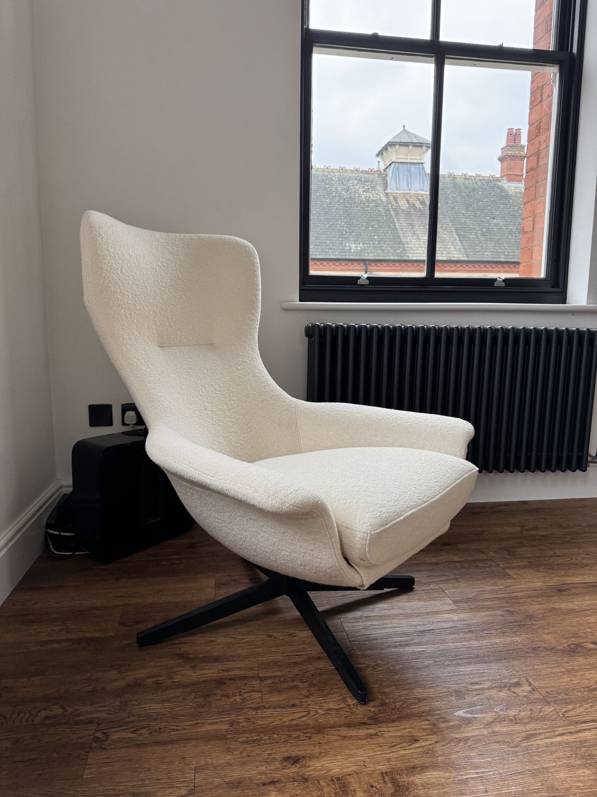 photo furniture Kingsliving Boucle Chair & Foot Stall Rrp£3385