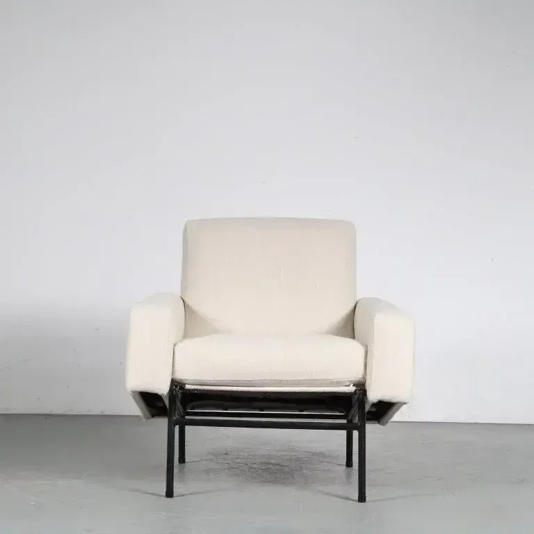 Pierre Guariche Lounge Chair For Airborne, France 1960 photo vintage
