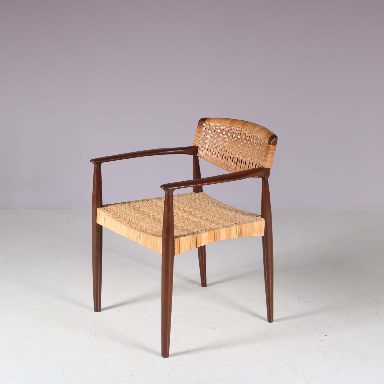 Side Chair By Einar Larsen & Aksel Bender Madsen For Willy Beck, Denmark 1950 photo furniture