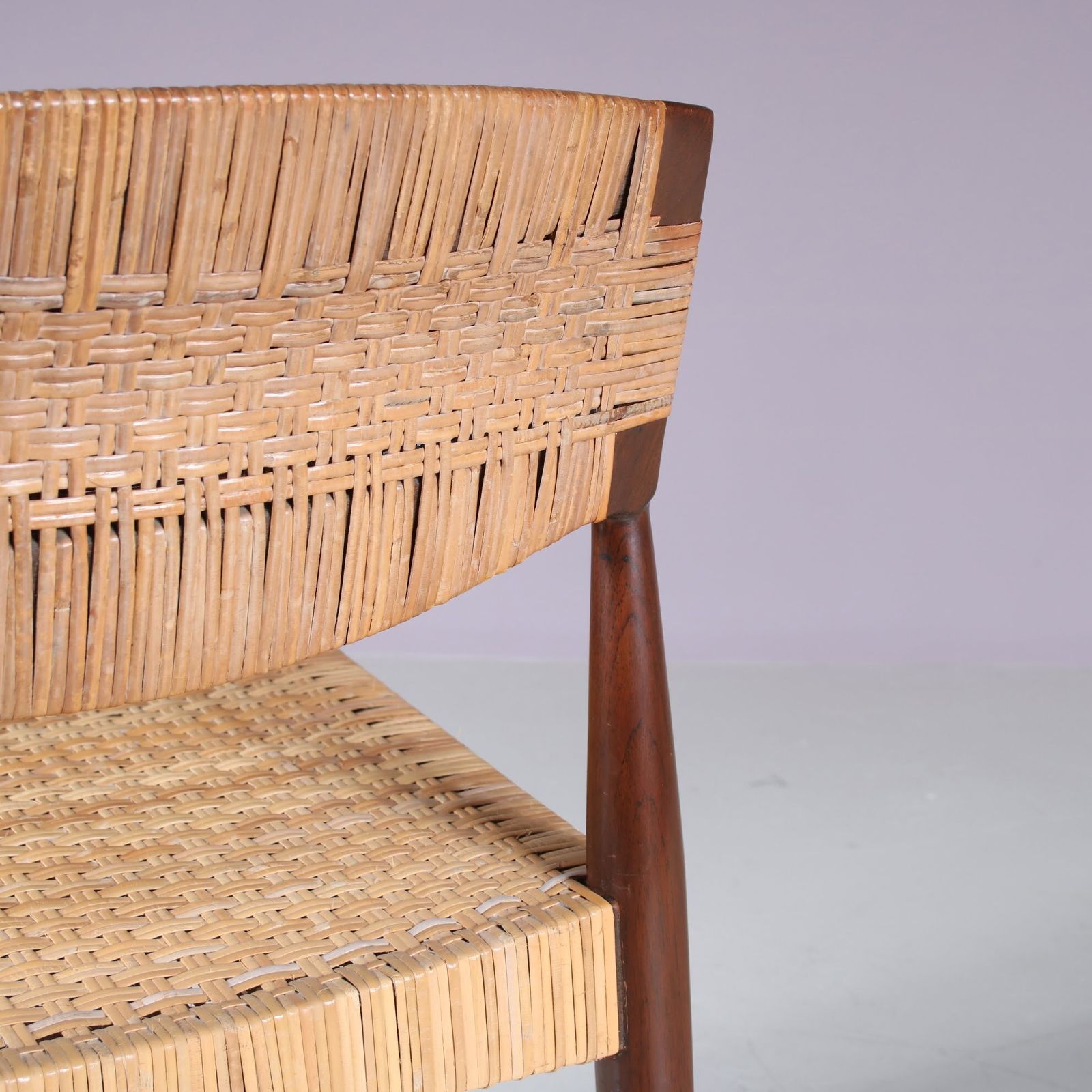 Side Chair By Einar Larsen & Aksel Bender Madsen For Willy Beck, Denmark 1950 photo vintage