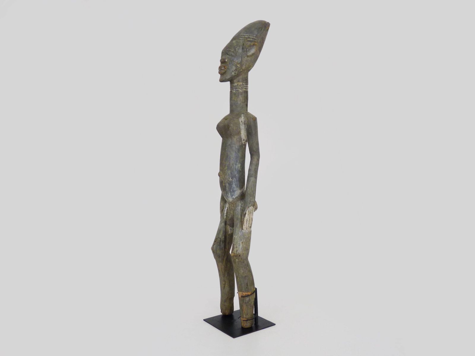 Large African Baoulé Statue From Ivory Coast. African Art, Tribal Art. 50s 60s photo furniture