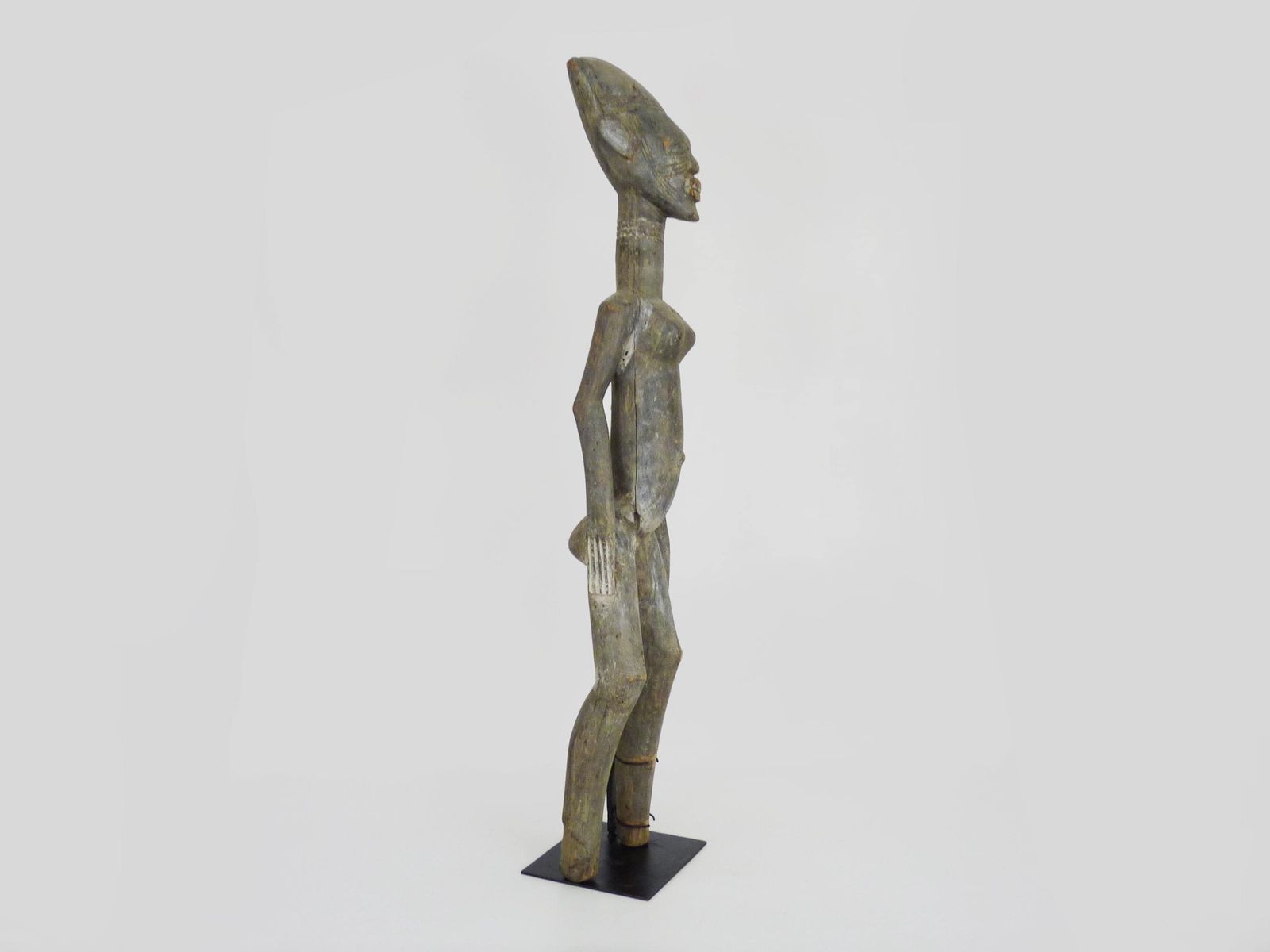 Large African Baoulé Statue From Ivory Coast. African Art, Tribal Art. 50s 60s photo for sale