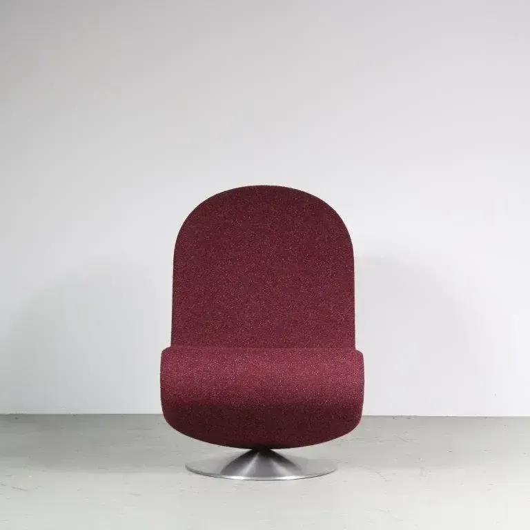 2020s Edition Of 1970s 1 2 3 Chair By Verner Panton For Verpan, Denmark photo buy