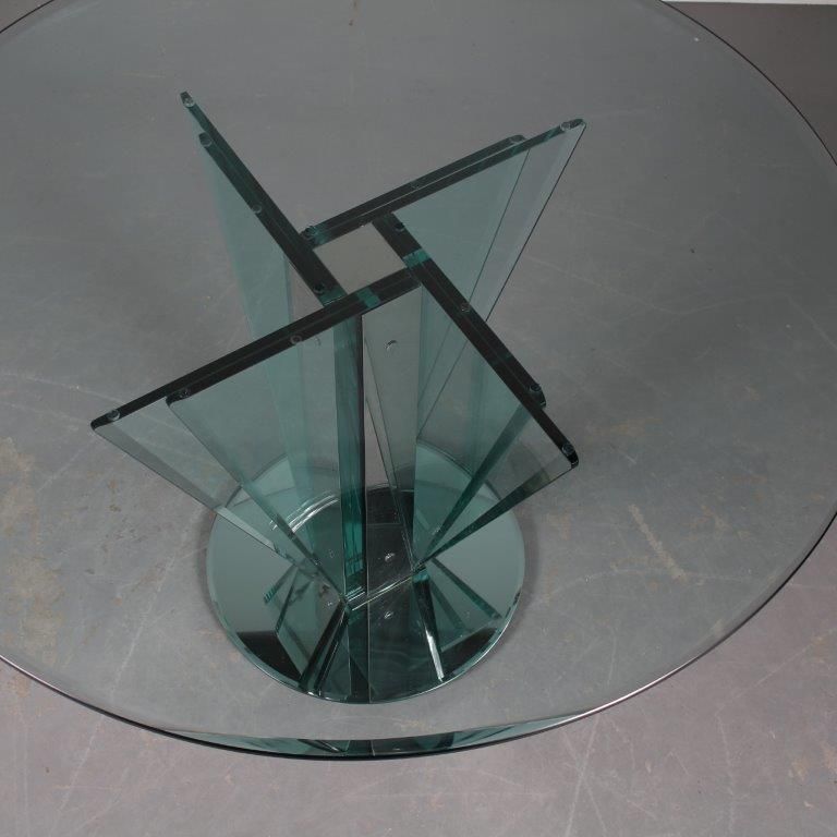 Nile Glass Table By Galotti And Radice Italy 1970 photo 8289.0