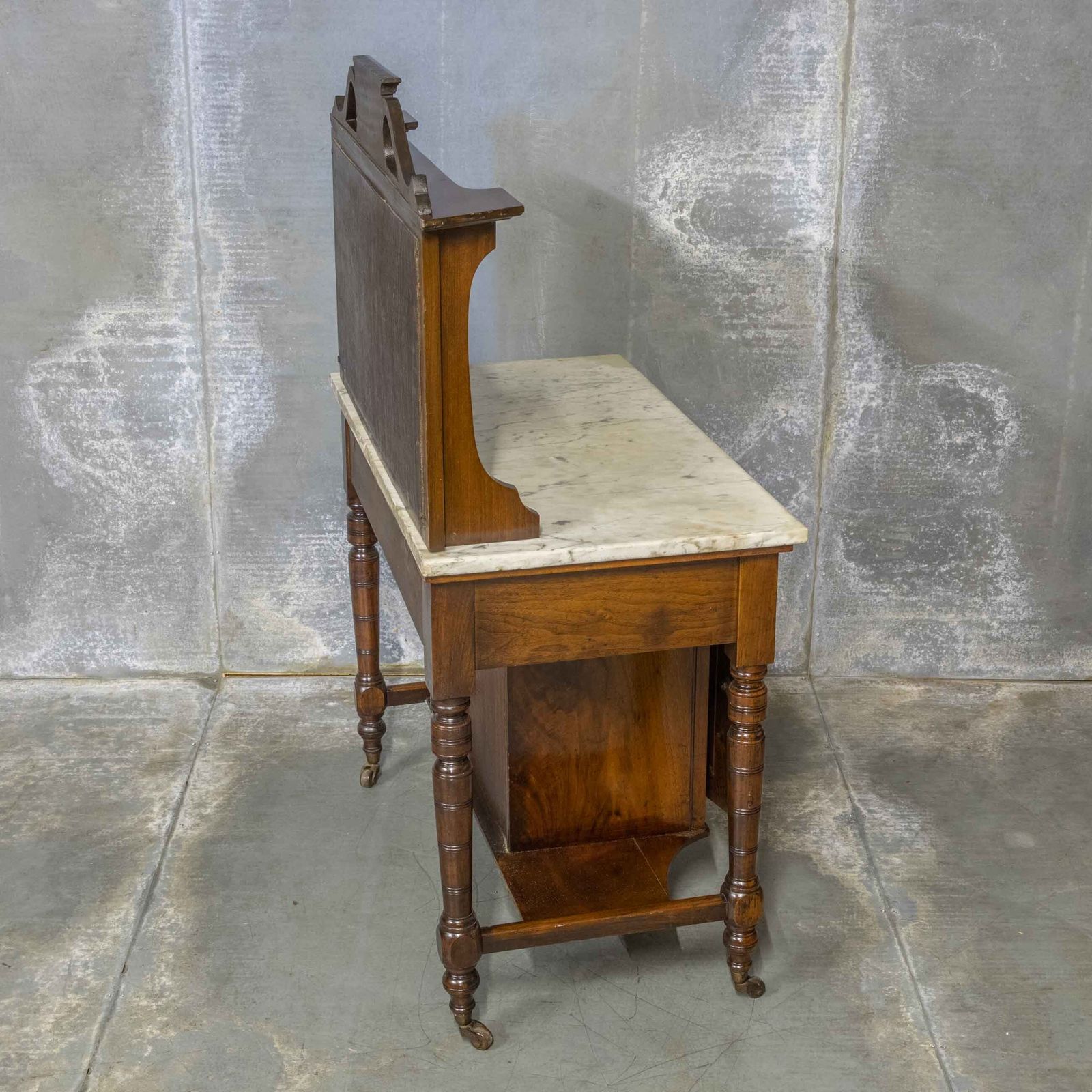 Late Victorian Mahogany Washstand photo vintage