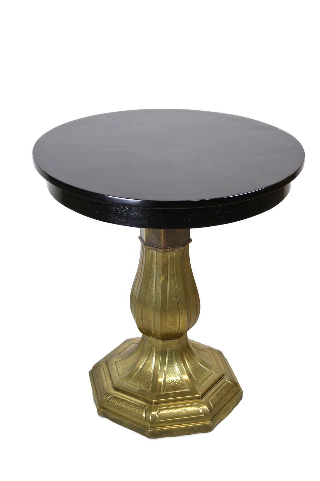 20th Century Art Nouveau Coffee/ Side Table With Brass Base, Austria, Ca. 1910 photo furniture