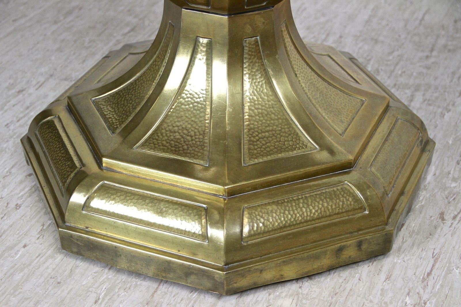 20th Century Art Nouveau Coffee/ Side Table With Brass Base, Austria, Ca. 1910 photo for sale
