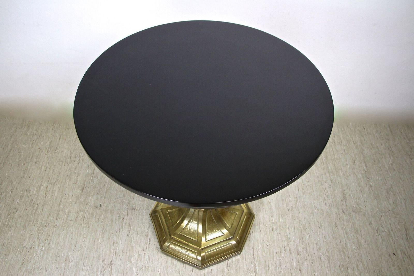 photo furniture 20th Century Art Nouveau Coffee/ Side Table With Brass Base, Austria, Ca. 1910