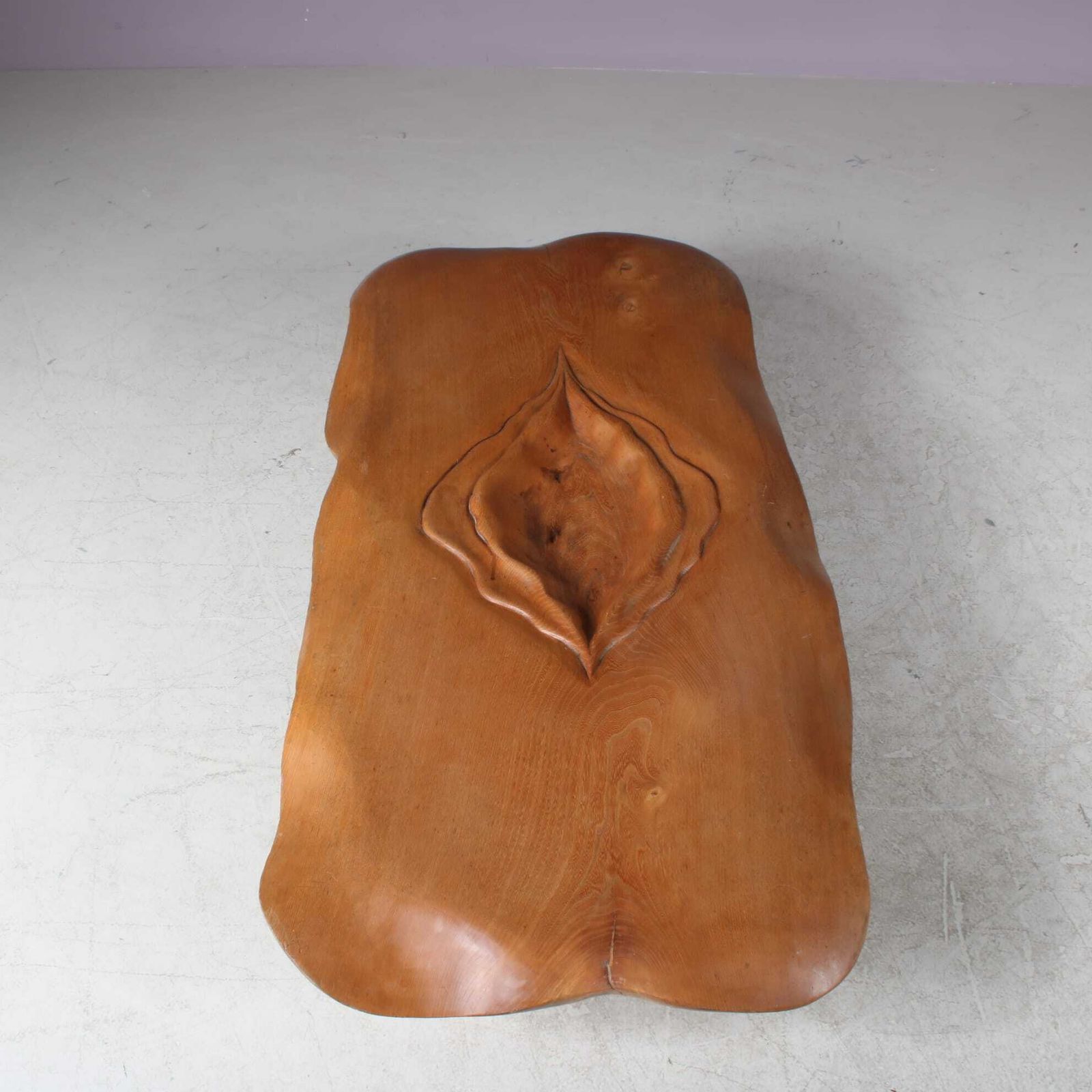 1980s Sculptural Coffee Table By Gerard Ducouret, France photo vintage