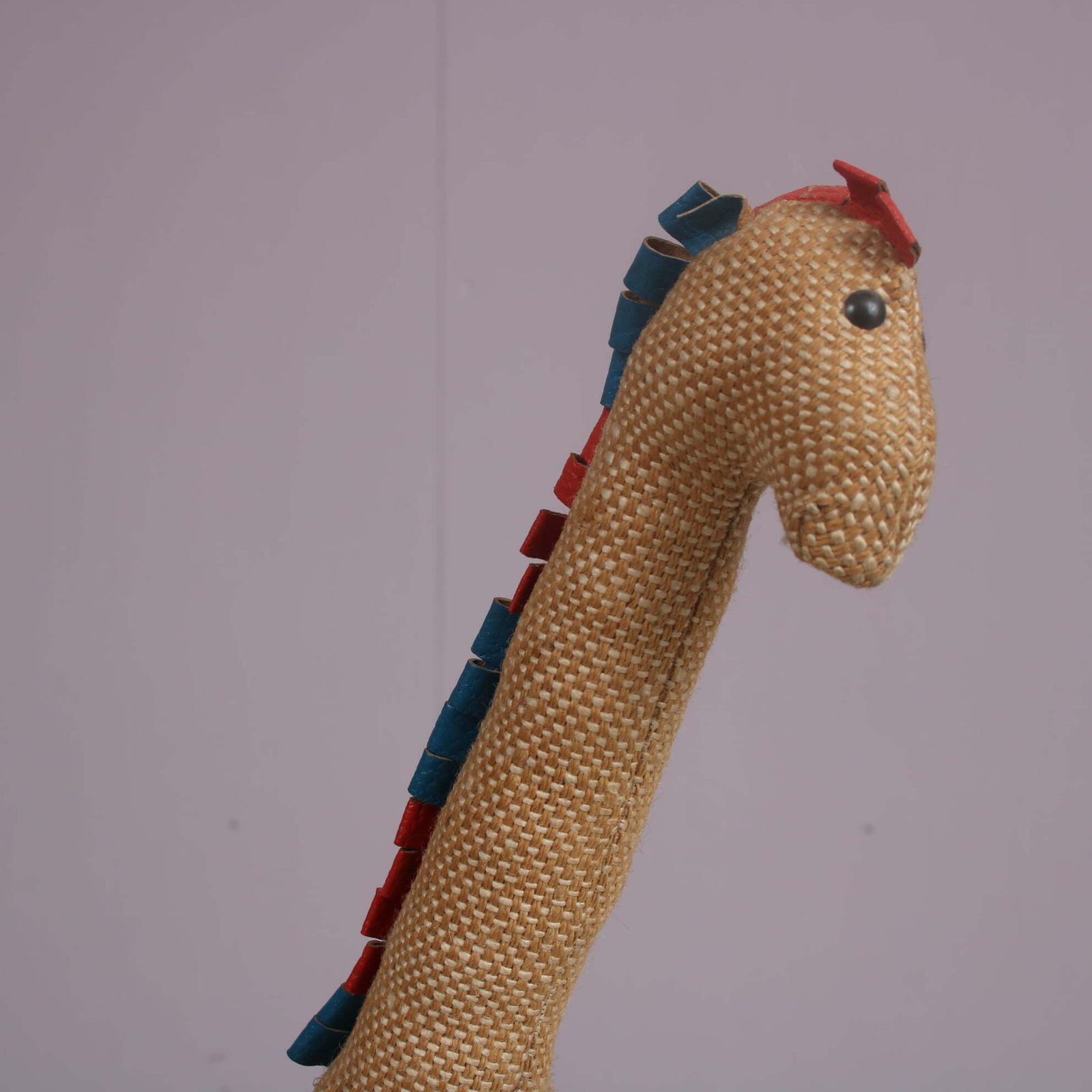 Jute And Leather Giraffe By Renate Müller For H. Josef Leven Kg, Germany 1960 photo 927.0