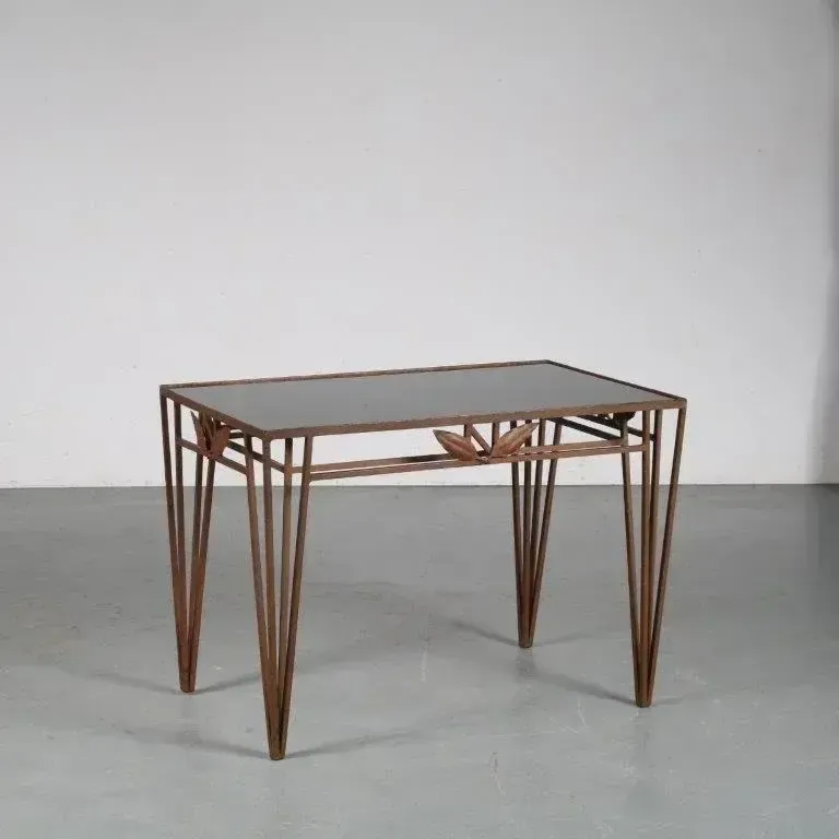 1950s Hollywood Regency Coffee Table From France photo vinterior