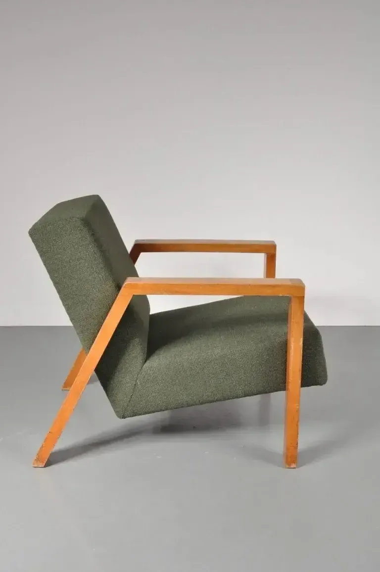photo furniture 1946s Rare Lounge Chair By Groep & For Goed Wonen, Netherlands