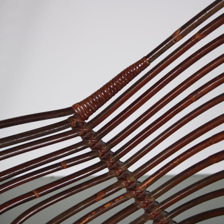 1950s Rare Rattan Chair By Rohé, Netherlands photo buy