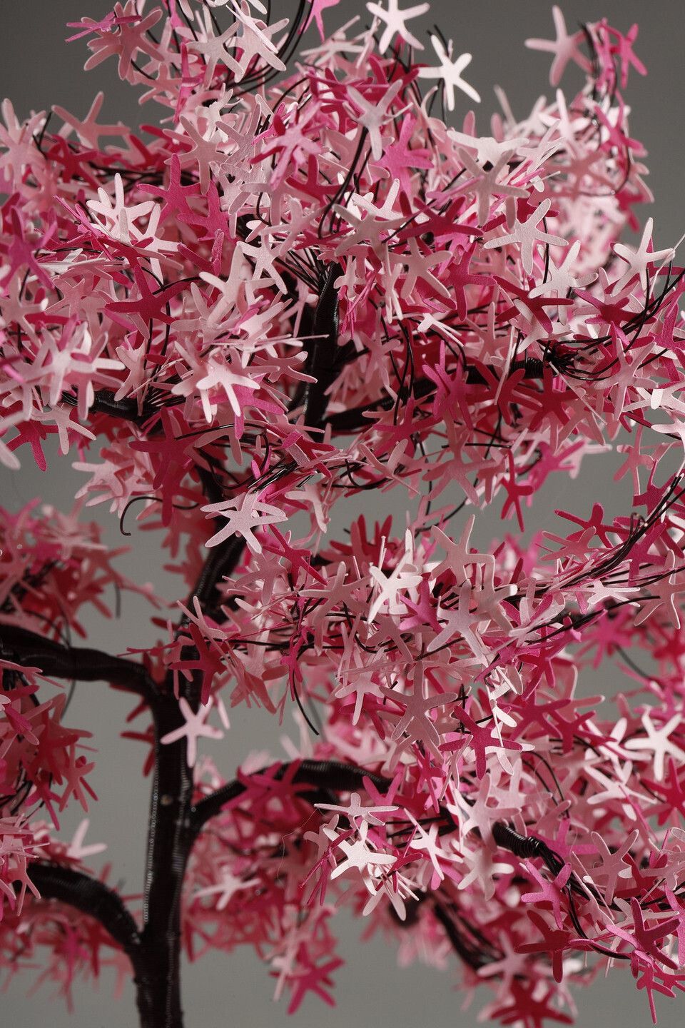 Home Decor Metal And Paper Creation By Lebanese Artist Nayla Tabet &Quot;The Pink Tree&Quot. photo