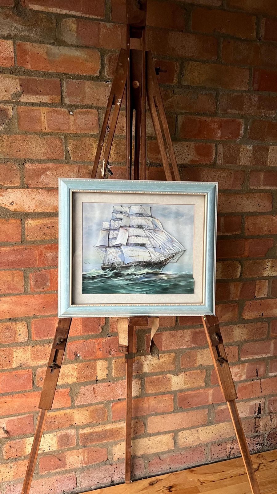 photo for sale Late 20th Century 3d Collage Sailing Ship Picture – Framed Nautical Artwork