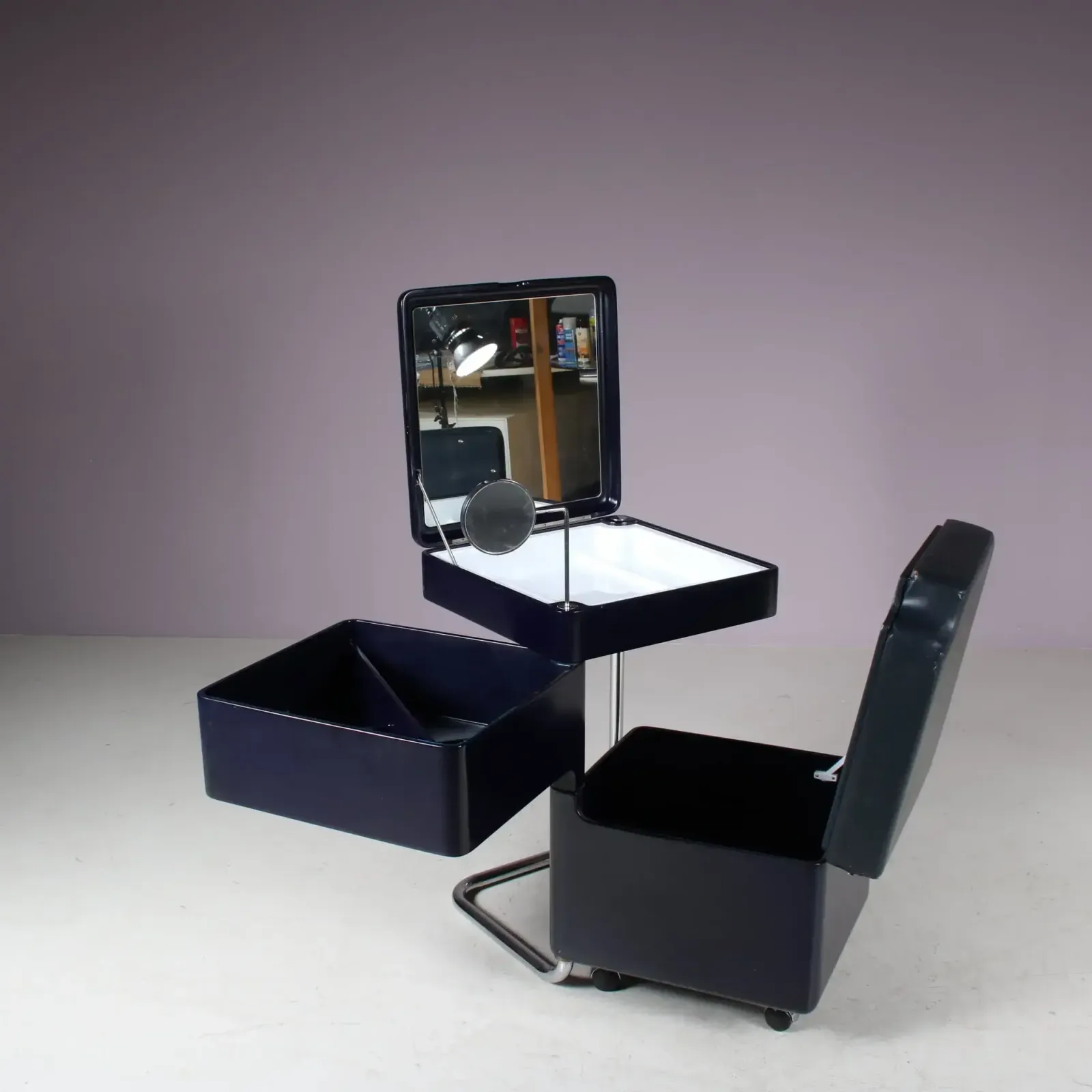 “Ciarly” Dressing Table By Carlo Urbinati For Tulli Zuccari, Italy 1970