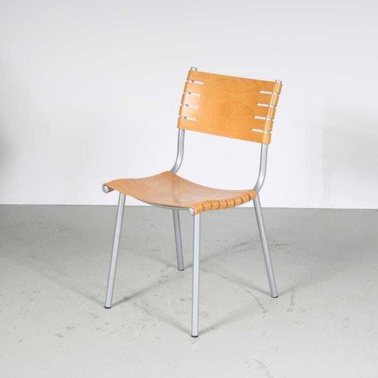 1980s Set Of Dining Chairs By Ruud Jan Kokke For Harvink, Netherlands photo vintage