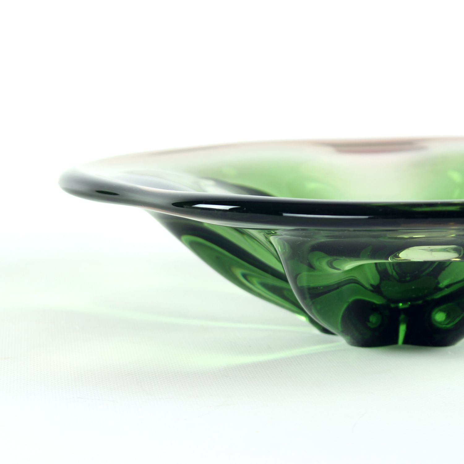 Vintage Art Glass Bowl By Frantisel Zemek For Mstisov Glass Factory, Czechoslovakia 1960s photo buy