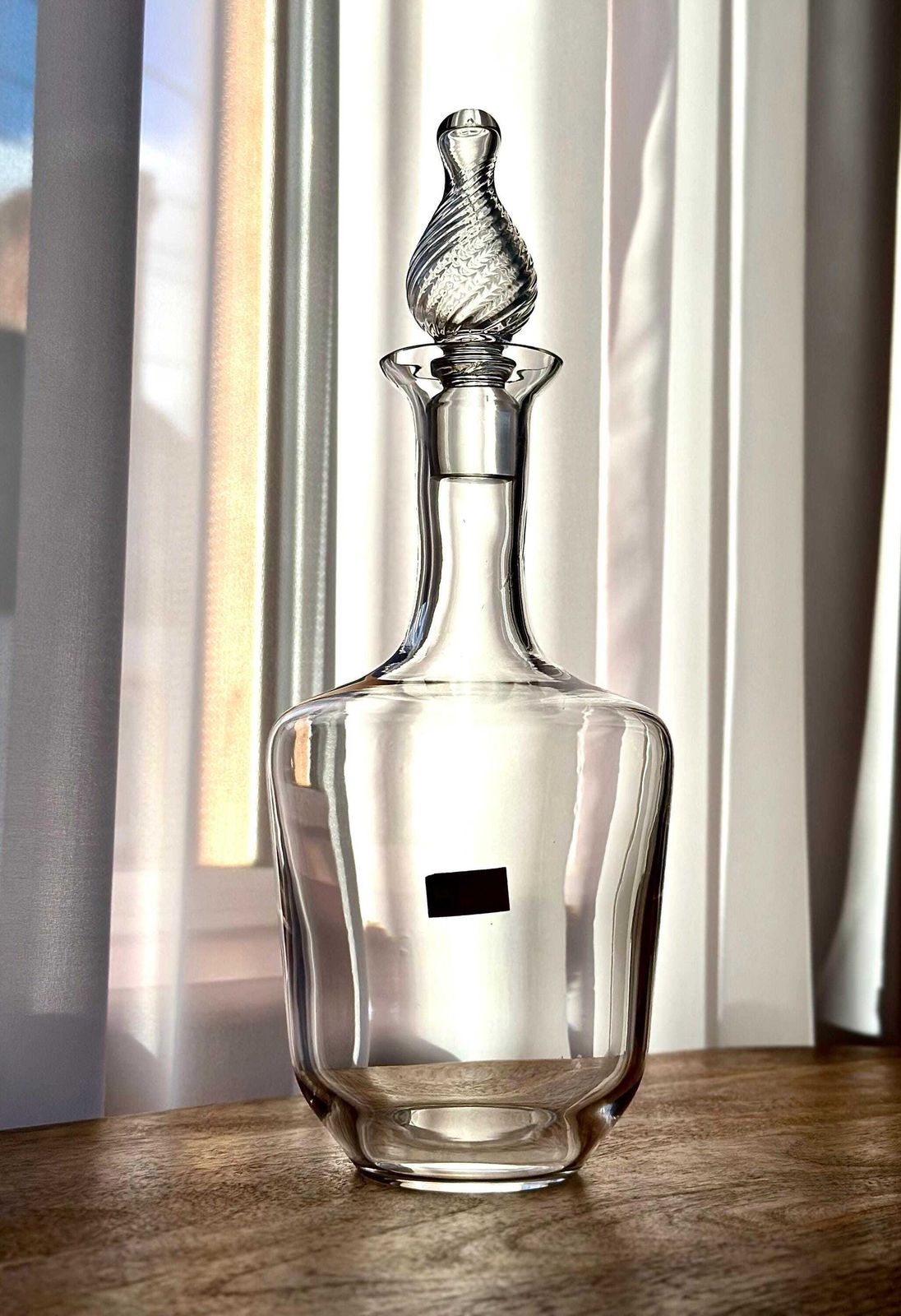 Authentic 1960s Hadeland Crystal Decanter By Willy Johansson photo 169.0