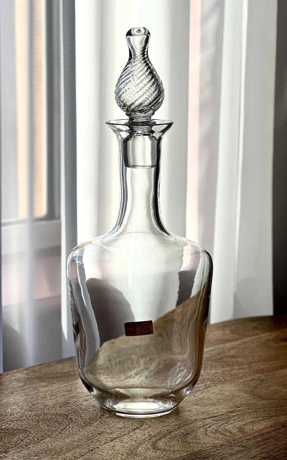 Authentic 1960s Hadeland Crystal Decanter By Willy Johansson photo vinterior