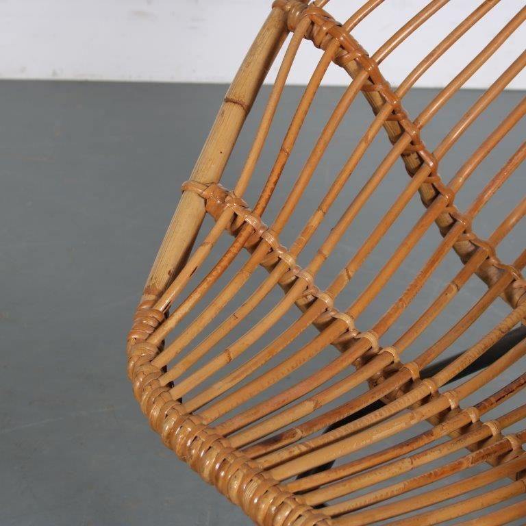 1950s Rattan Chair By Rohé, Netherlands photo furniture