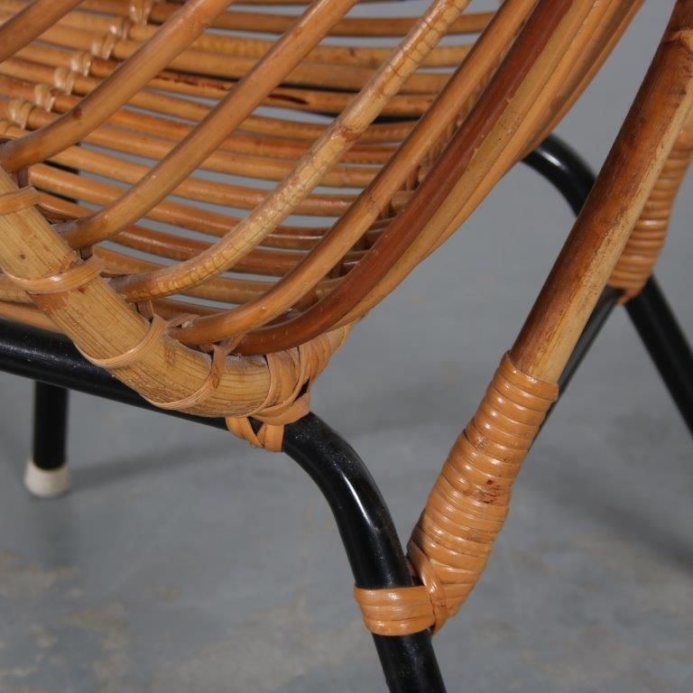 1950s Rattan Chair By Rohé, Netherlands photo Furniture
