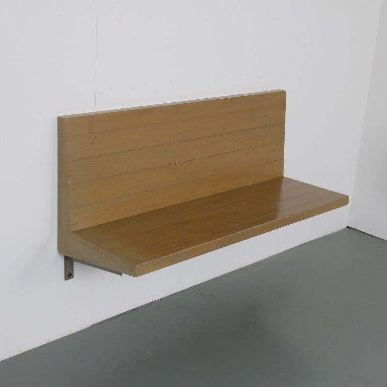 3413.0 Rare Dom Hans Van Der Laan Wall Mounted Bench, Netherlands 1970 photo