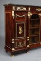 photo buy Large Low Bookcase In Mahogany And Mahogany Veneer