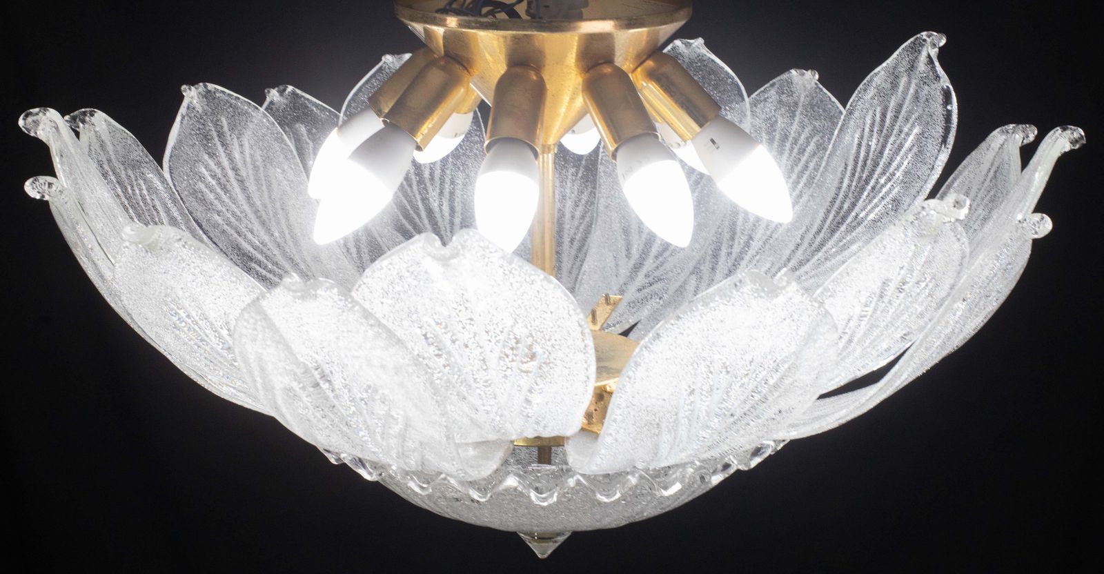 Sorrento, Monumental Italian Murano Glass Ceiling Light Or Chandelier, 1970s photo vinterior