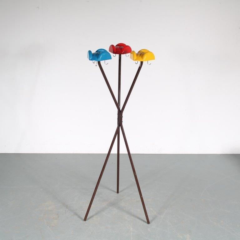 1960s Colourful Coat Rack By Enzo Mari For Danese, Italy photo vintage