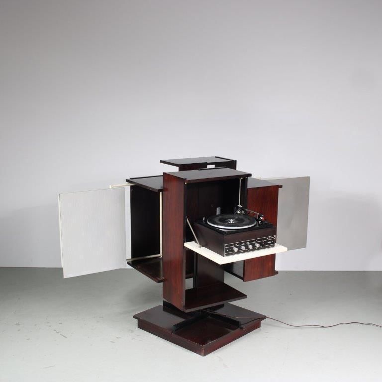 Claudio Salocchi Hifi Cabinet For Sormani, Italy 1960 photo vintage