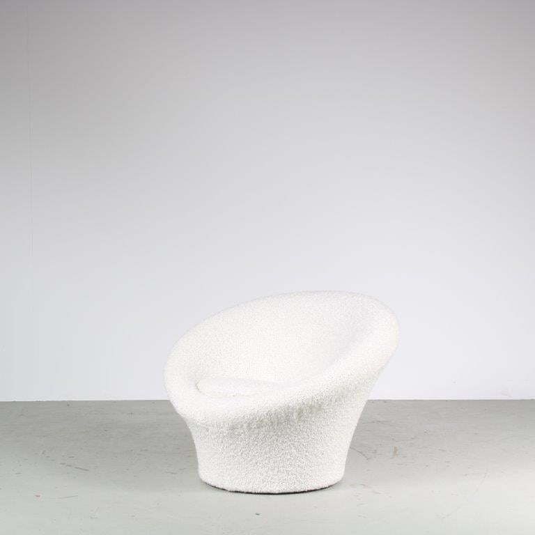 photo furniture Pierre Paulin “Mushroom” Chair With Stool For Artifort, Netherlands 1960