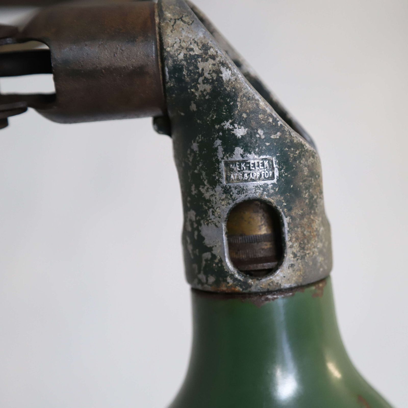 Articulated Industrial Machinist Lamp By Mek Elek Circa 1930 photo vintage