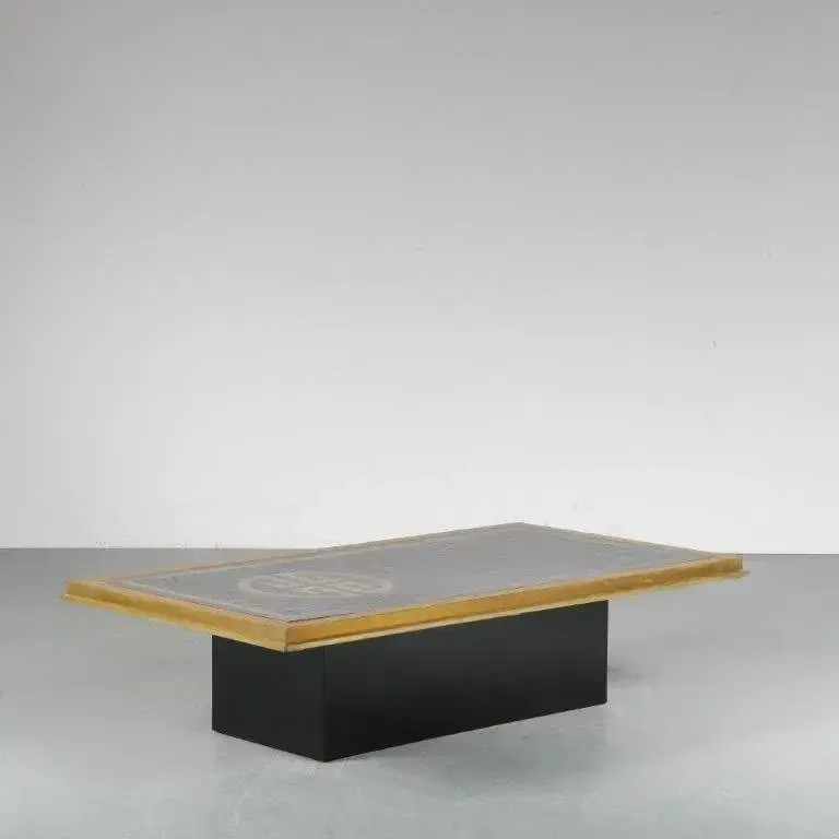Rare Coffee Table By Denisco, Italy 1970 photo vinterior