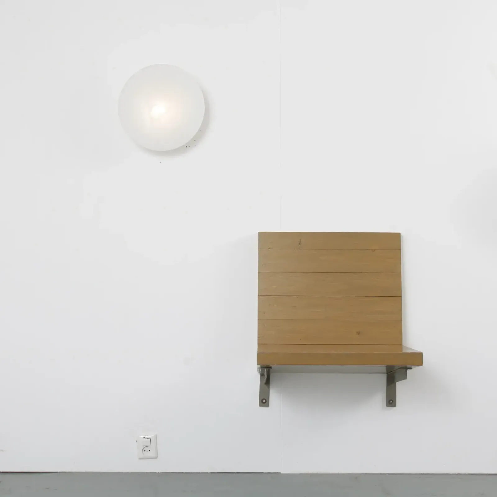 Rare Dom Hans Van Der Laan Wall Mounted Seat, Netherlands 1970 photo buy