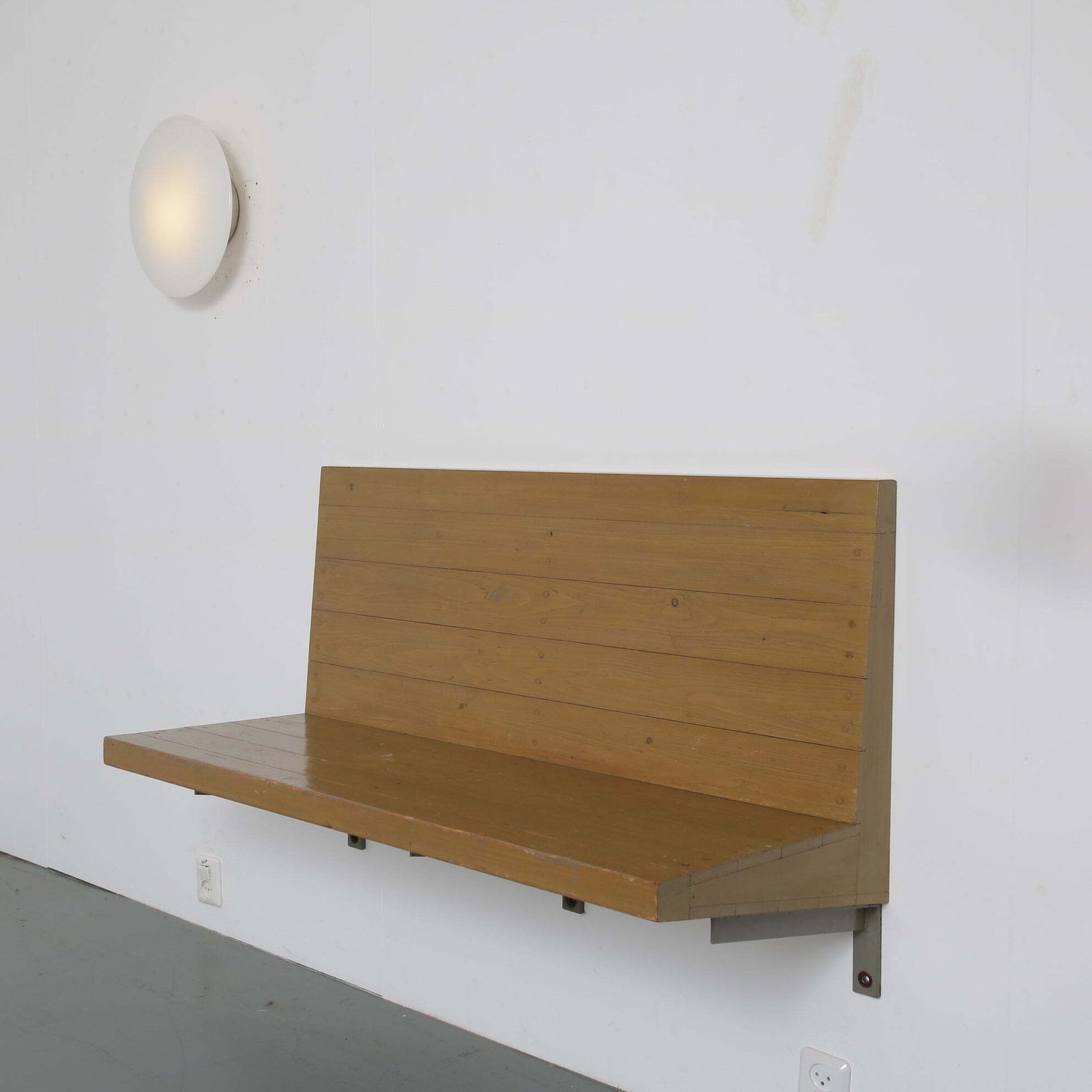 Rare Dom Hans Van Der Laan Wall Mounted Bench, Netherlands 1970 photo furniture