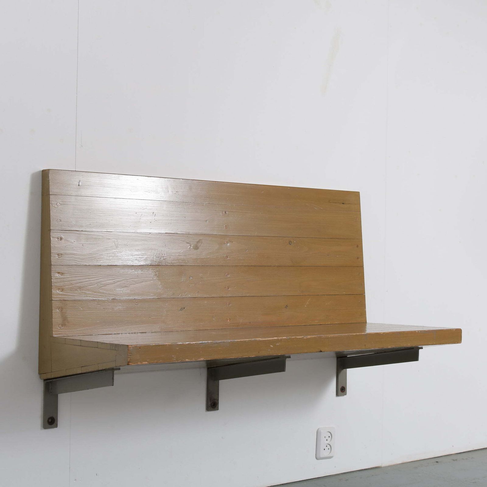 photo vinterior Rare Dom Hans Van Der Laan Wall Mounted Bench, Netherlands 1970