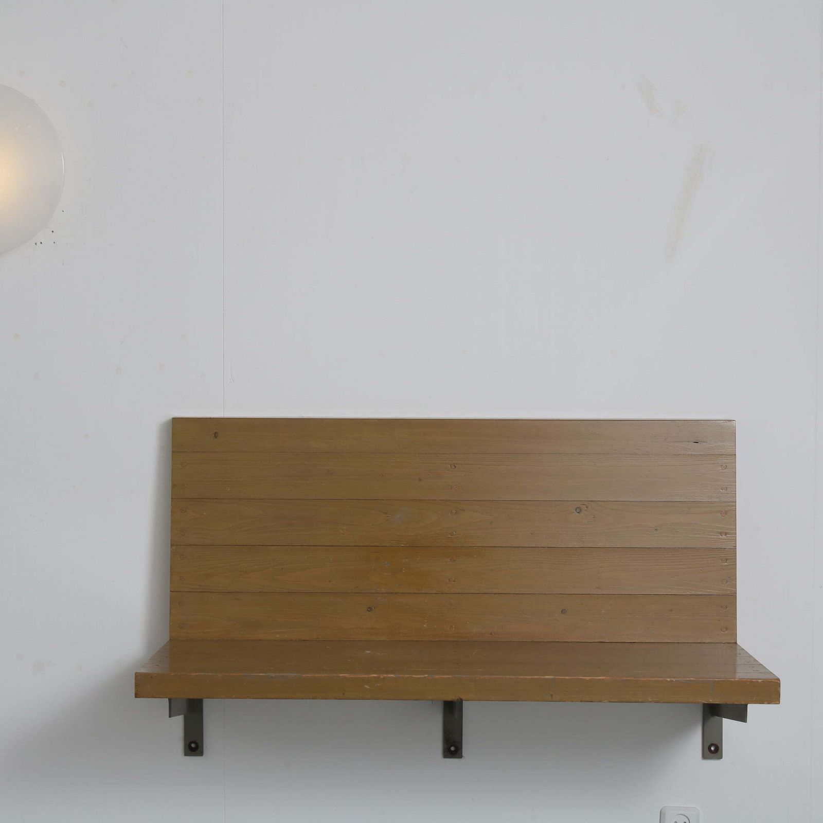 photo buy Rare Dom Hans Van Der Laan Wall Mounted Bench, Netherlands 1970