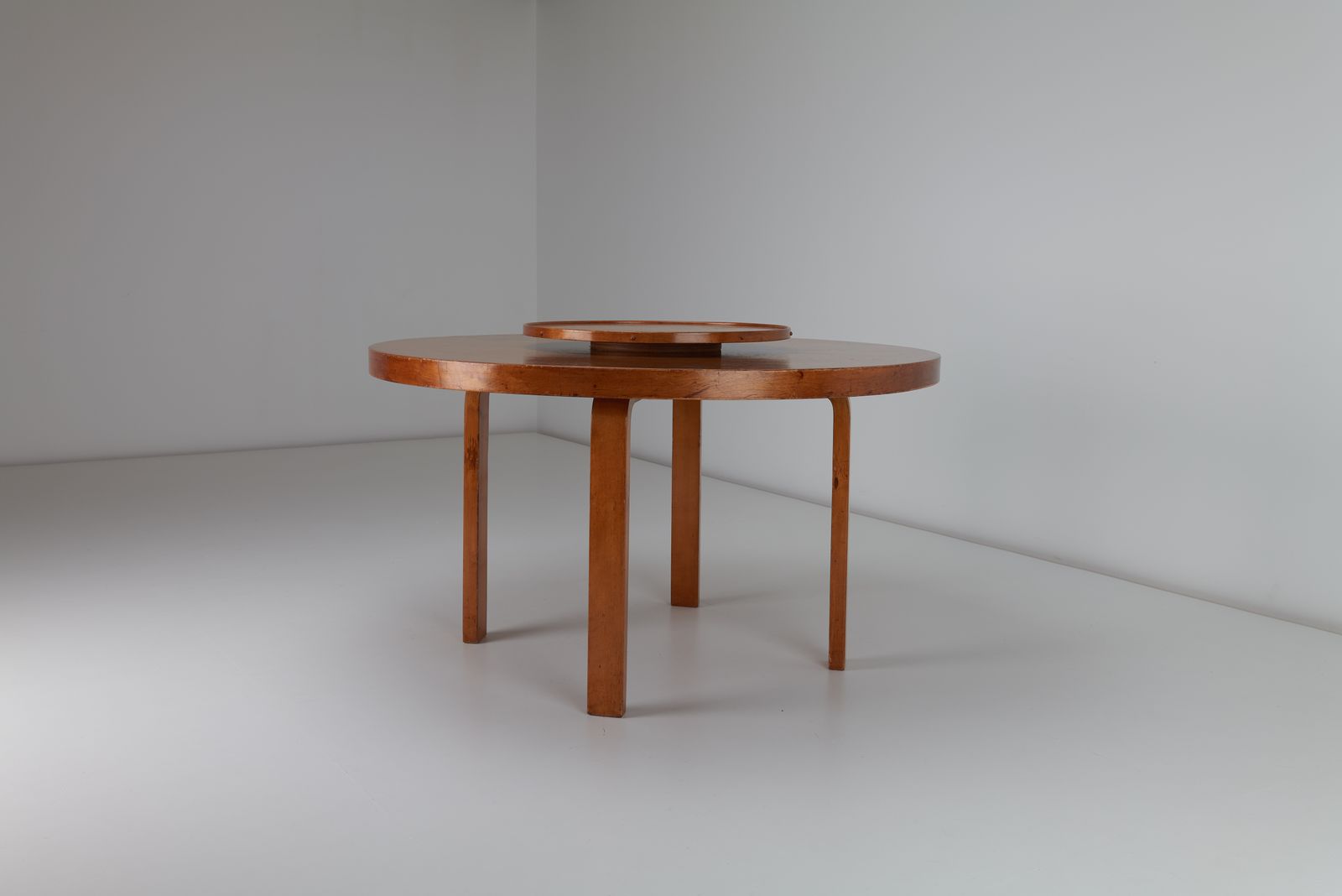 Alvar & Aino Aalto Dining Table With Lazy Susan Model Model 91 & A91, 1933 photo furniture