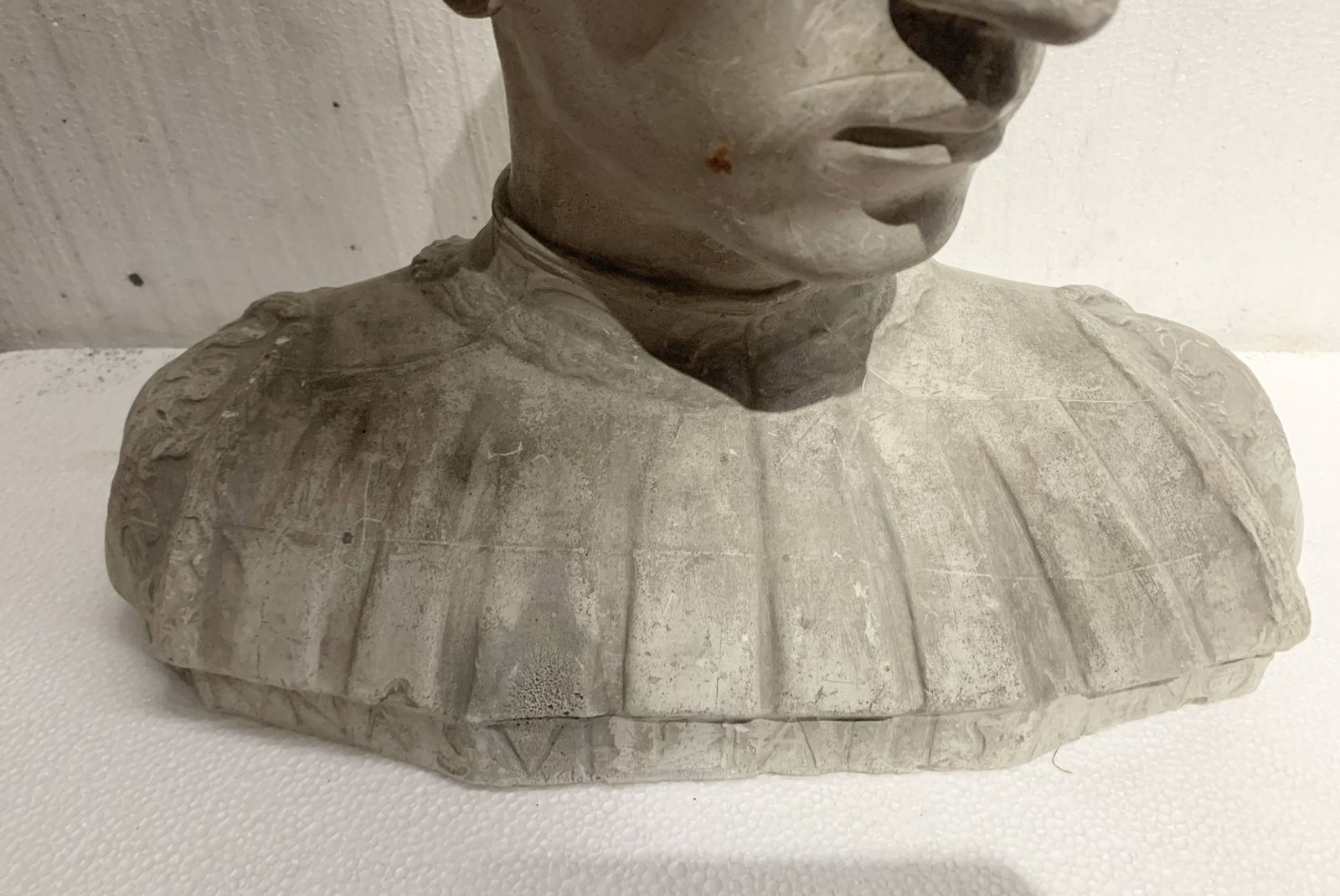 Sculpted Plaster Cast Bust Of A Young Man 20th Century photo buy